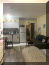 1800 ATLANTIC AVENUE - HAMILTON HOUSE CONDOS UNIT 206 - One bedroom, one bath condo located at the Hamilton Condos in North Wildwood. Sleeps 4, king bed and full sleep sofa. Efficiency style kitchen with fridge, stovetop, microwave, coffee maker and toaster. Amenities include ceiling fan, pool, gas grill, large flat screen television, wall a/c and one car assigned off street parking.  