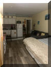 1800 ATLANTIC AVENUE - HAMILTON HOUSE CONDOS UNIT 206 - One bedroom, one bath condo located at the Hamilton Condos in North Wildwood. Sleeps 4, king bed and full sleep sofa. Efficiency style kitchen with fridge, stovetop, microwave, coffee maker and toaster. Amenities include ceiling fan, pool, gas grill, large flat screen television, wall a/c and one car assigned off street parking.  