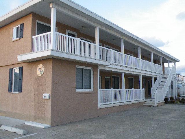 507 EAST 9TH AVENUE - MERMAID CONDOS #2 - NORTH WILDWOOD BEACHBLOCK RENTAL - Two bedroom, one bath condo located the first floor, beach block in North Wildwood. Home has a kitchen with range, fridge, microwave, toaster, coffeemaker, and blender. Sleeps 6; 2 queen, full futon. Amenities include 2 window a/c, wifi, one car off street parking. North Wildwood Rentals, Wildwood Rentals, Wildwood Crest Rentals and Diamond Beach Rentals in all price ranges for weekly, monthly, seasonal and weekend vacation rentals plus Wildwood real estate sales of homes, condos, vacation and investment properties in and around Wildwood New Jersey. We offer over 400 properties plus exclusive vacation homes so you can book the shore rental of your choice online and guarantee your vacation at the Shore. Rent with confidence at Island Realty Group!
